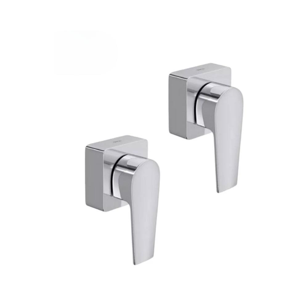 Kit 2 Acabamento Para Registro De Gaveta Level 1/2" 3/4" 1"4900 Cromada Deca - 1