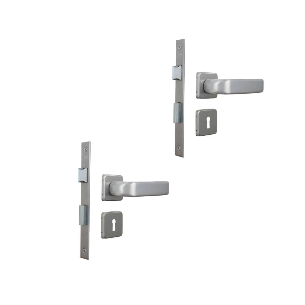 Kit 2 Fechadura Firenze Interna Alumínio 4cm MGM - 1