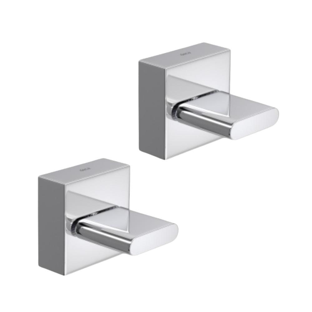 Kit 2 Acabamento Para Registro De Gaveta Polo 1/2" 3/4" 1" 4900 Cromado Deca - 1