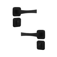 Kit 3 Fechadura Paris Externo Preto Fosco 4cm MGM - 5