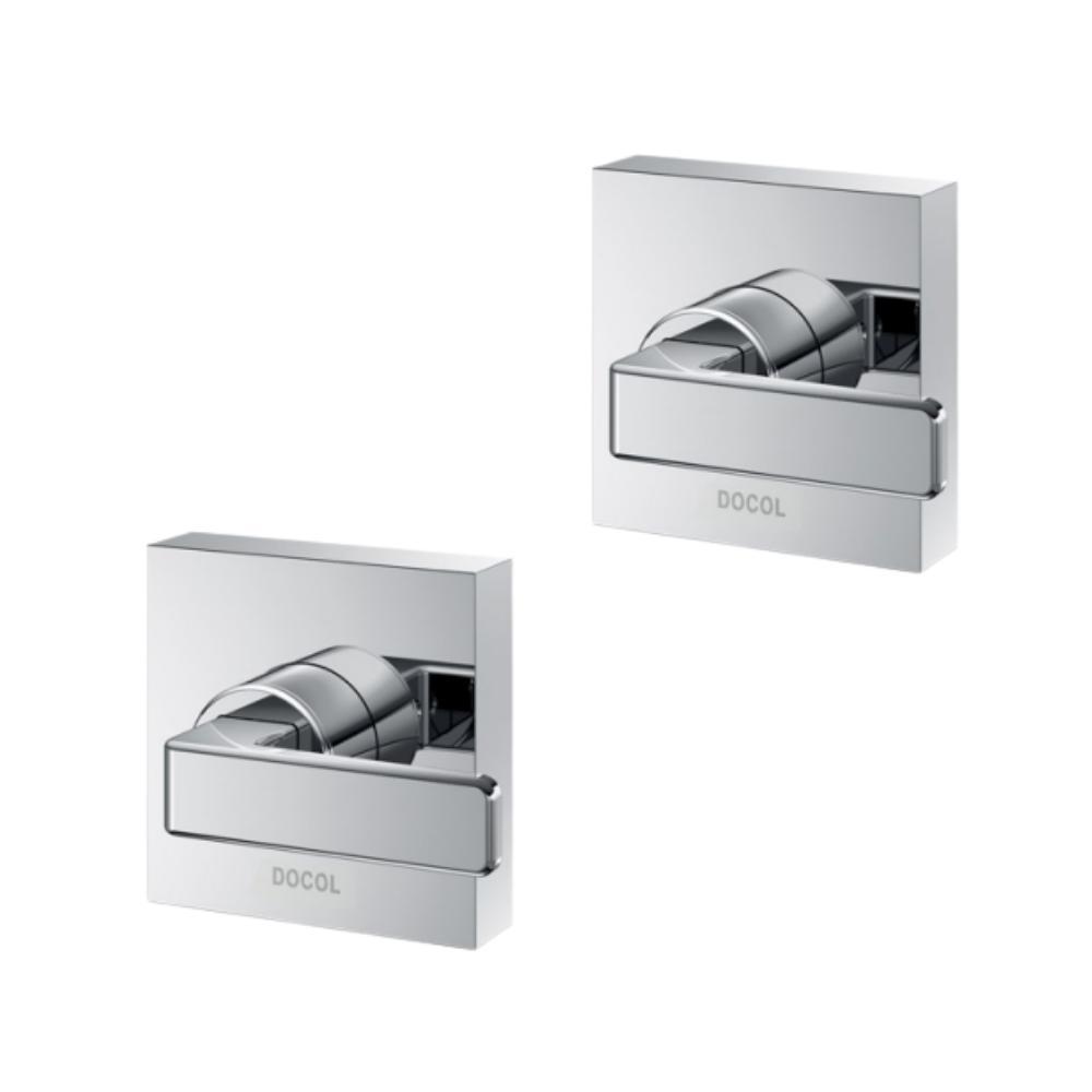 Kit 2 Acabamento Para Registro Docolbase Stillo 1/2" 3/4" 1" Cromado Docol - 1