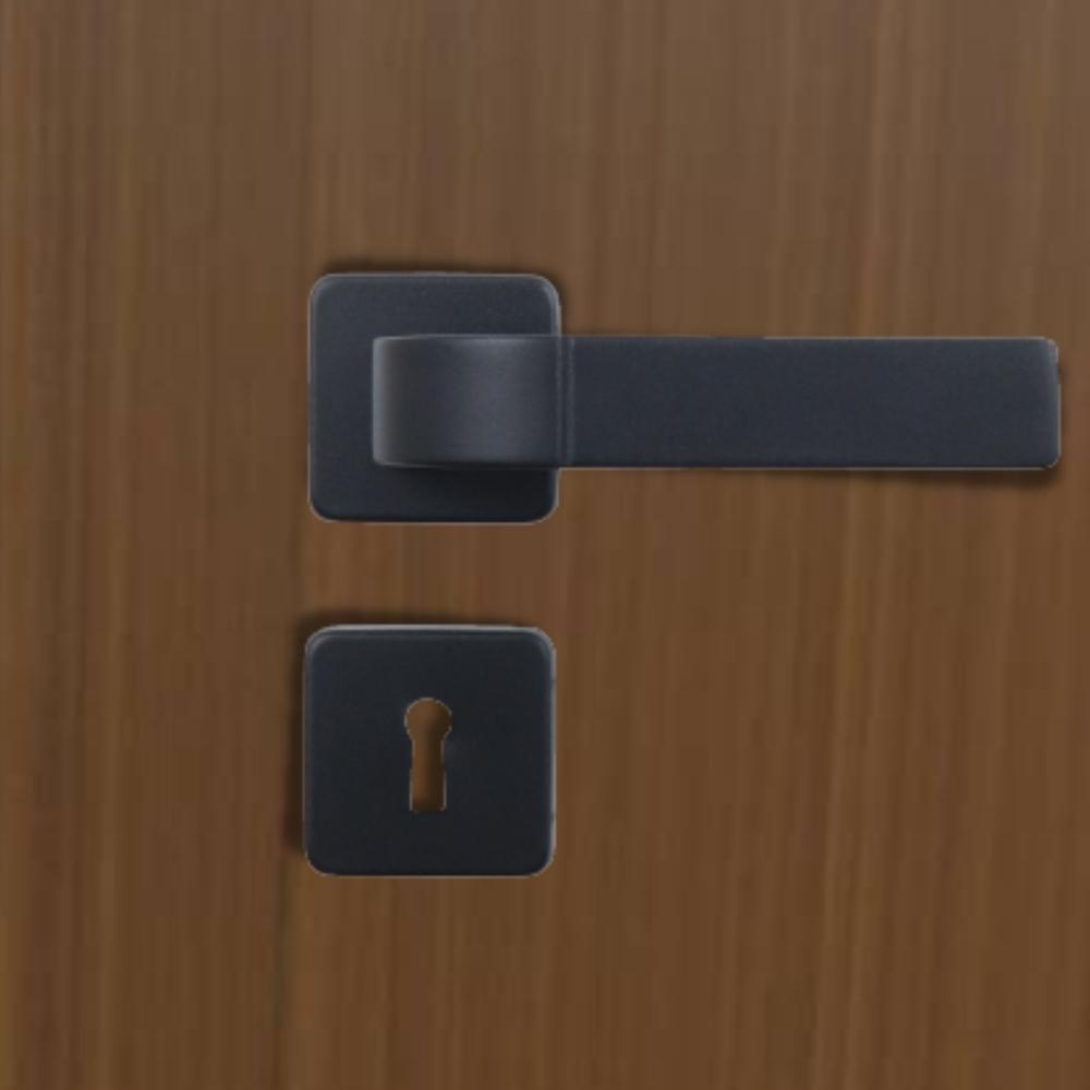 Kit 2 Fechaduras Interna Roseta Módena Preto Fosco MGM 40mm - 3