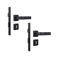 Kit 2 Fechaduras Interna Roseta Módena Preto Fosco MGM 40mm - 1