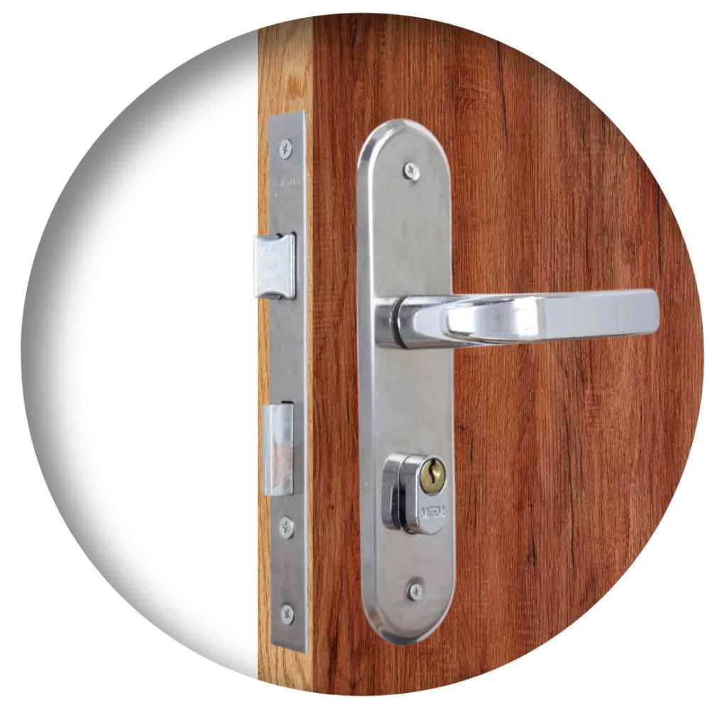 Kit 3 Fechaduras Stilo Alavanca Cromado Externa MGM - 2