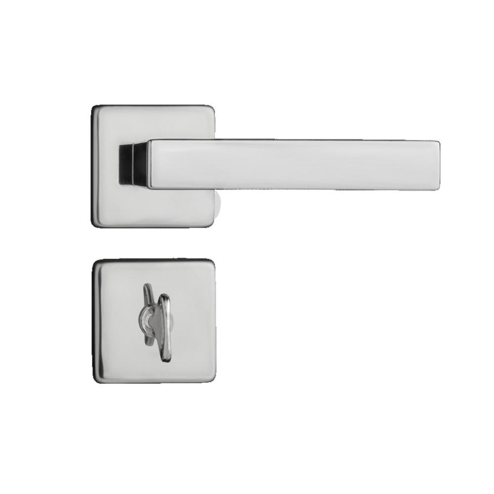 Kit 2 Fechaduras Interna e 1 WC Quad Concept Pado Cromado - 5