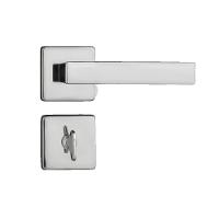 Kit 2 Fechaduras Interna e 1 WC Quad Concept Pado Cromado - 5