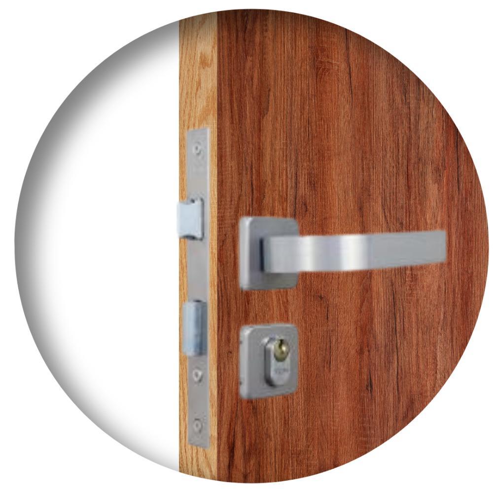 Kit 3 Fechaduras Roseta Módena Alumínio Interna MGM - 2