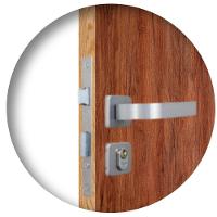 Kit 3 Fechaduras Roseta Módena Alumínio Interna MGM - 2