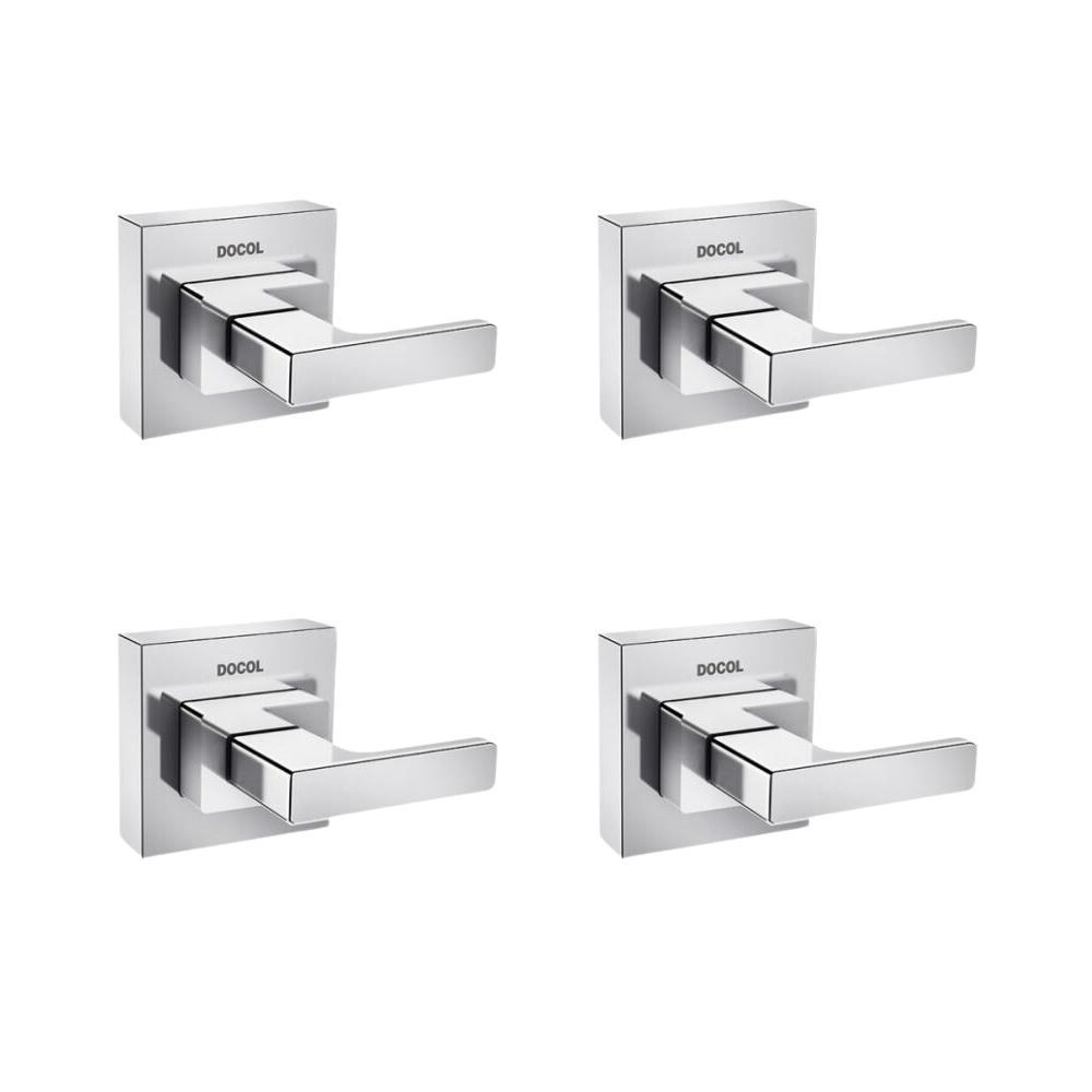 Kit 4 Acabamento Para Registro Docolbase Breezy 1/2" 3/4" 1" Cromado Docol - 1