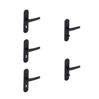 Kit 3 Fechaduras Interna e 2 WC Espelho Concept Pado Preto - 1