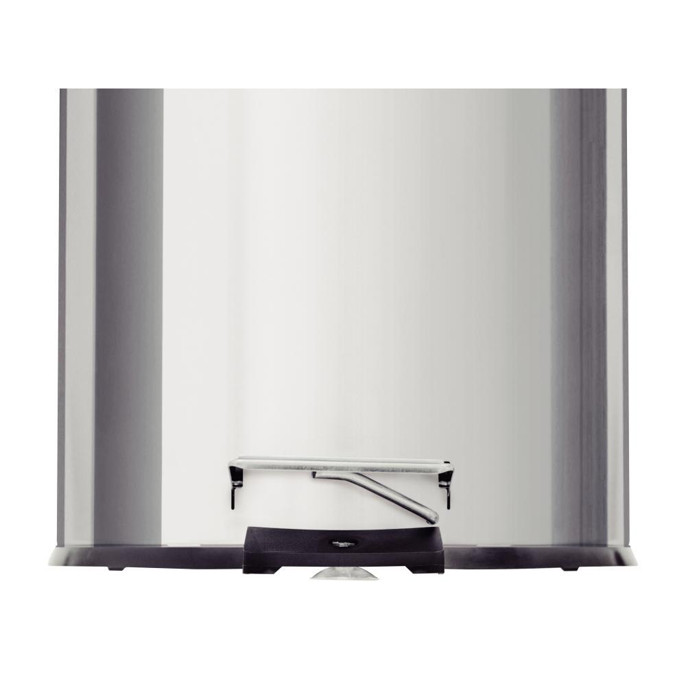 Lixeira Inox com Pedal Brasil 5L com Acabamento Polido e Balde Interno Tramontina - 3