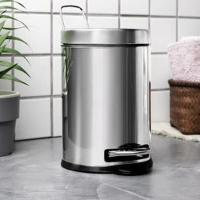Lixeira Inox Com Pedal e Balde 5 Litros Brinox  - 6