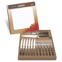 Kit Para Churrasco Em Inox Com 14 Peças 22299/011 Madeira Natural Tramontina - 1