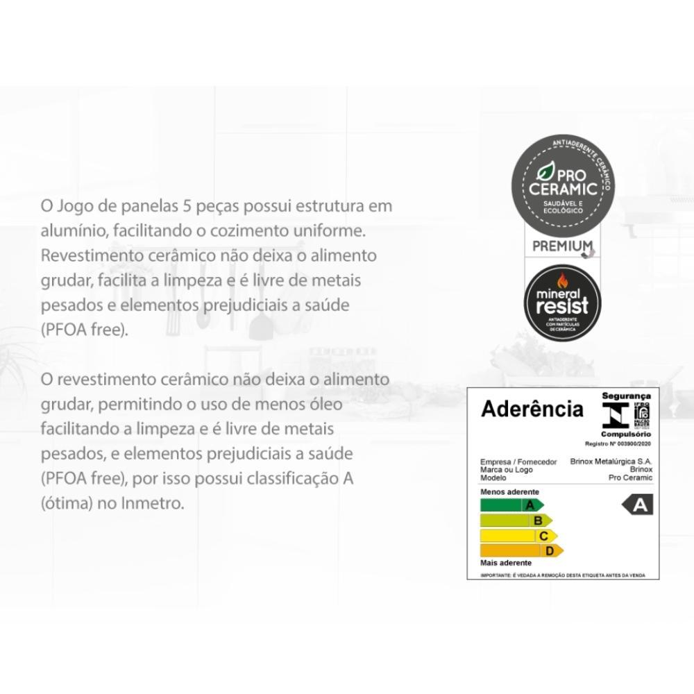 Jogo de Panelas Life Easy Smart 5 Peças Vermelho Brinox - 4