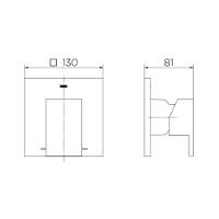 Acabamento Monocomando Para Chuveiro 3/4" Cobre Escovado Docol - 3