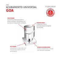 Acabamento Universal Goa Cromado 1/2 , 3/4 E 1 Fabrimar - 2