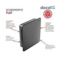 Acabamento Para Válvula De Descarga Flat Grafite Escovado Docol - 2