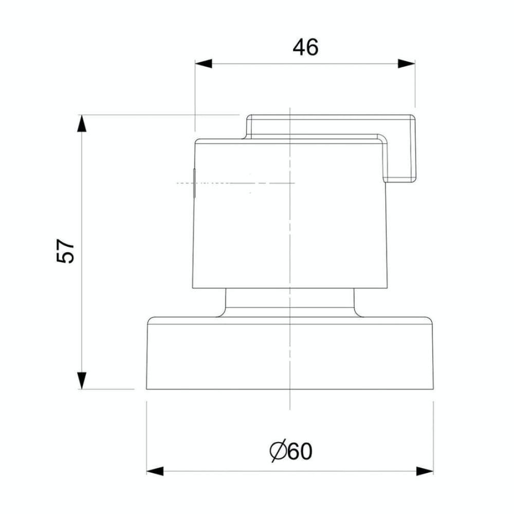 Acabamento Para Registro Base Reforma 1/2, 3/4, 1 Singles One Cromado Roca - 2