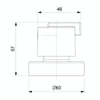 Acabamento Para Registro Base Reforma 1/2, 3/4, 1 Singles One Cromado Roca - 2