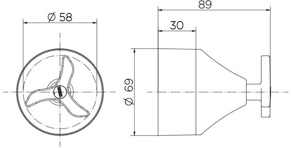 Acabamento Para Registro Base Fabrimar 1.1/4" 1.1/2" Nova Pertutti Cromado Docol - 4
