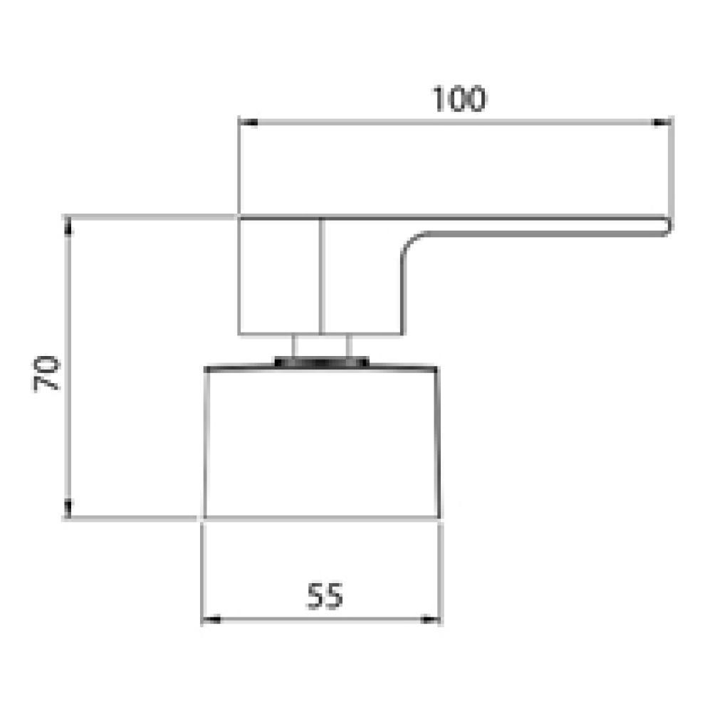 Acabamento Para Registro De Gaveta E Pressão LorenLike 3/4 4906 B78 Preto Lorenzetti - 3