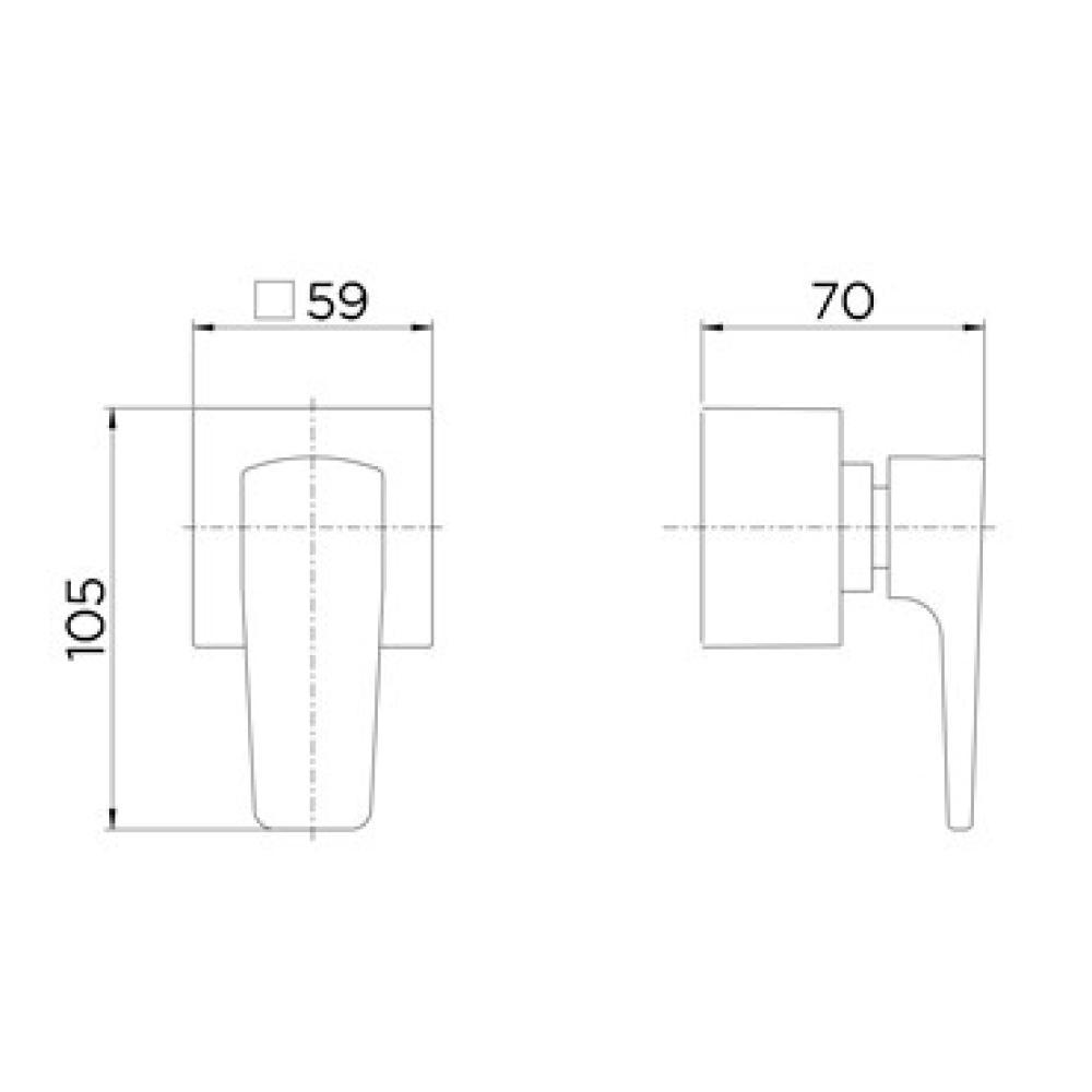Acabamento Para Registro Base Deca 1.1/2 Lift Ônix Docol - 4