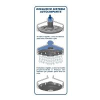 Chuveiro De Teto Redondo Acqua Plus 1990 Com Tubo Cromado Deca - 6