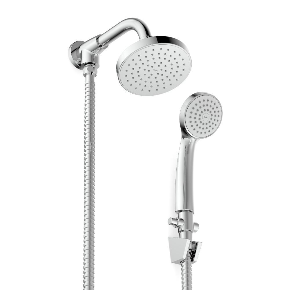 Chuveiro Com Desviador e Ducha Manual Basic Cromado Celite 120mm - 1