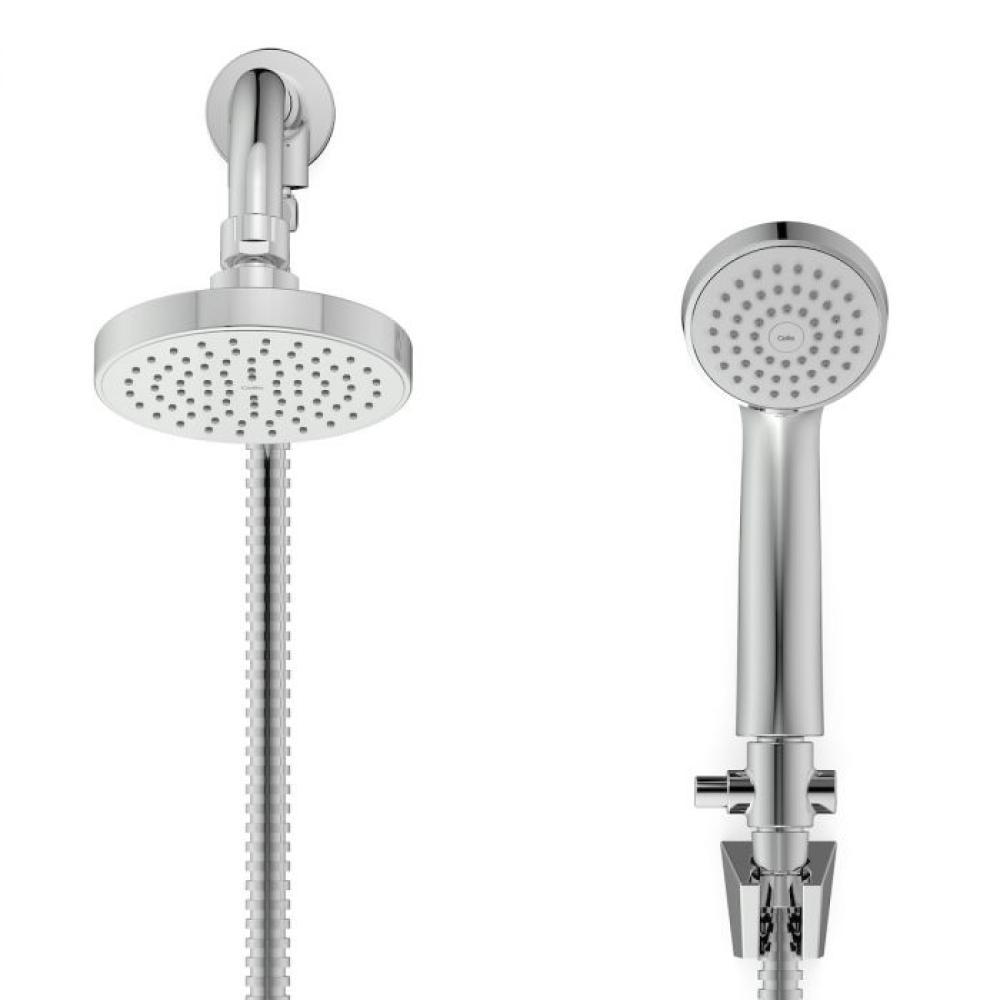 Chuveiro Com Desviador e Ducha Manual Basic Cromado Celite 120mm - 3