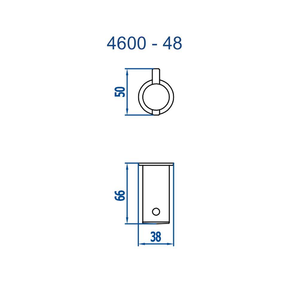 Cabide Para Banheiro Ipanema Cromado Fani Metais - 2