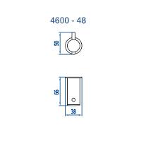 Cabide Para Banheiro Ipanema Cromado Fani Metais - 2