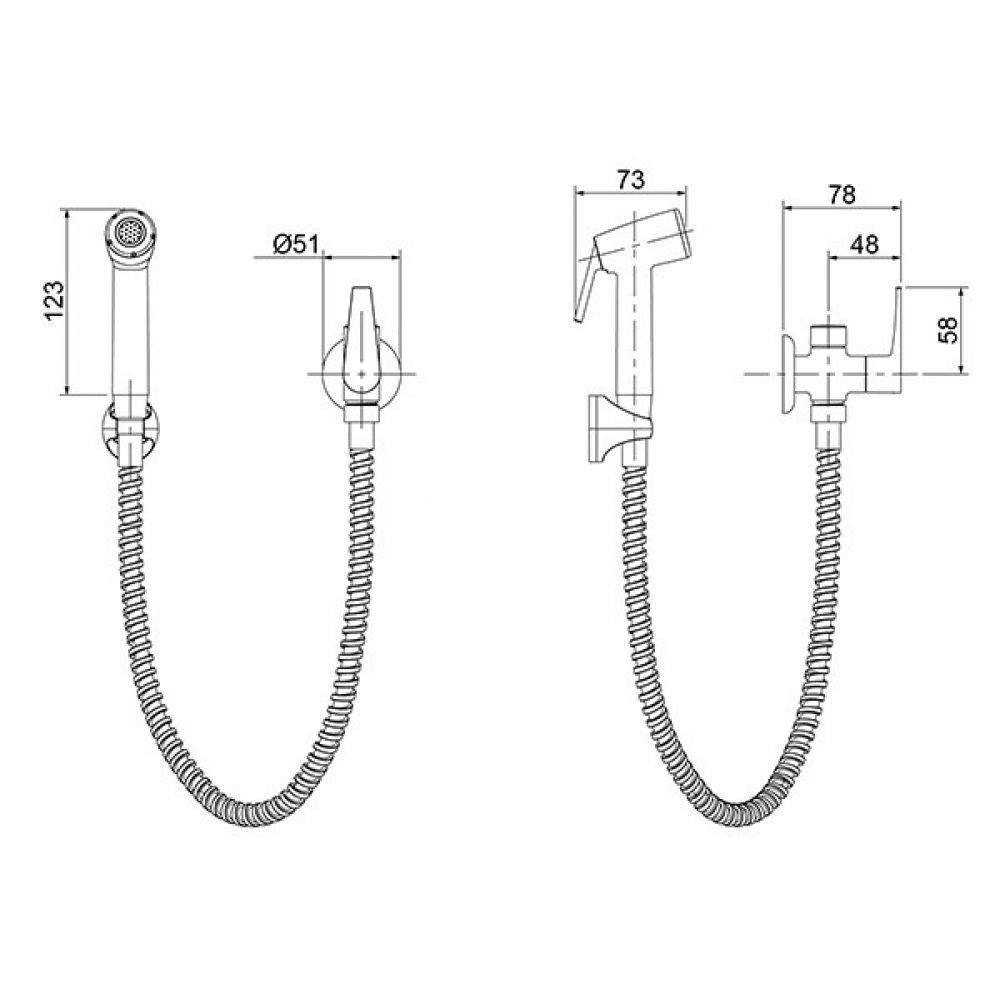 Ducha Higiênica Joy Cromado 1984 C32 Lorenzetti - 5