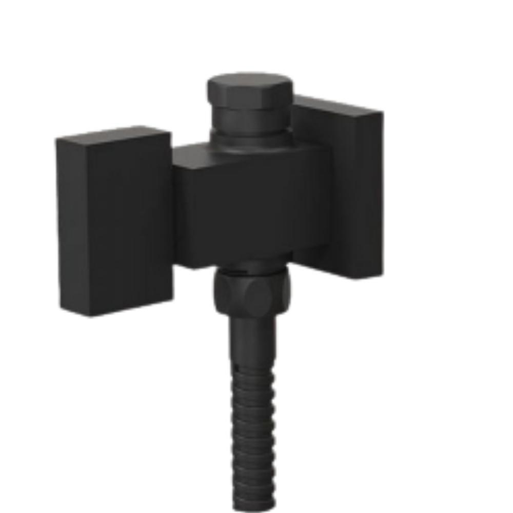 Ducha Higiênica Com Derivação E Gatilho Horus Preto Fosco Fani Metais  - 2