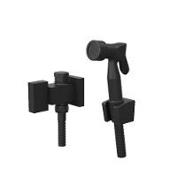 Ducha Higiênica Com Derivação E Gatilho Horus Preto Fosco Fani Metais  - 1