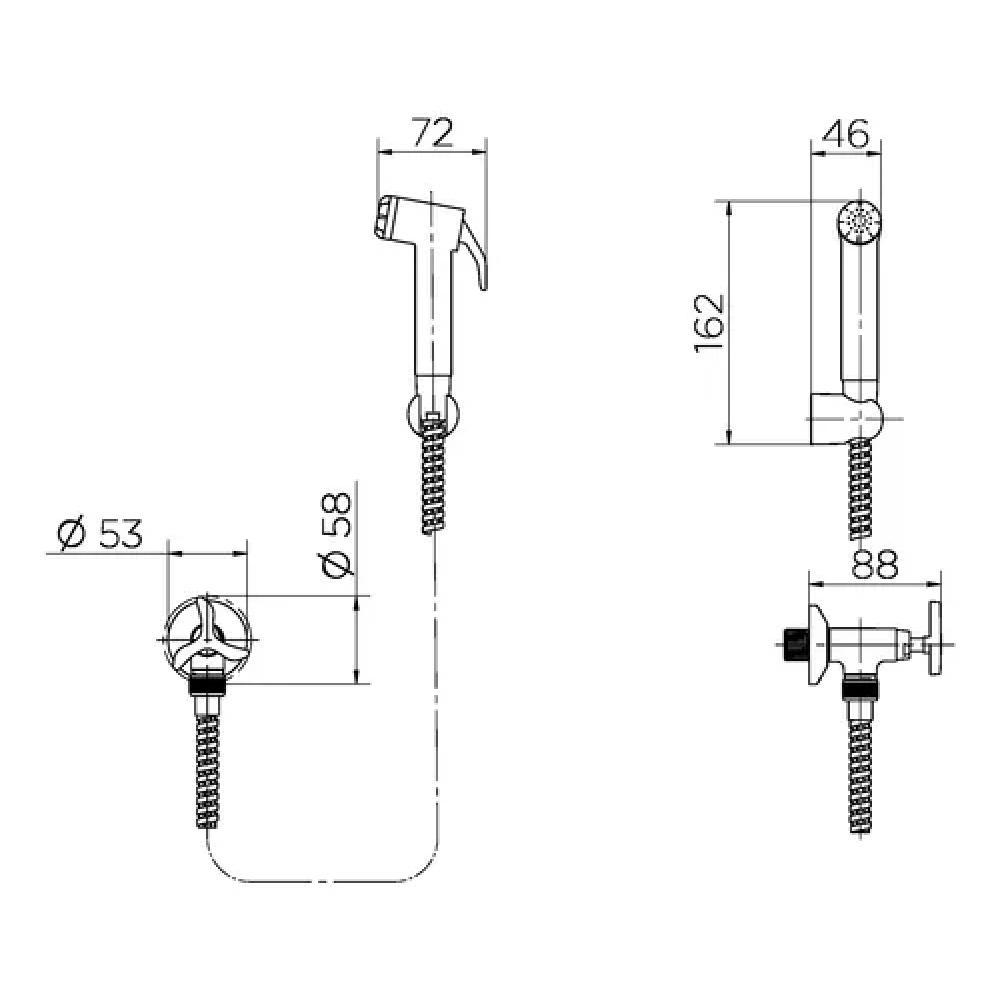 Ducha Higiênica Com Registro E Gatilho Nova Pertutti Cromada Docol - 5