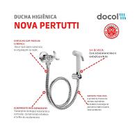 Ducha Higiênica Com Registro E Gatilho Nova Pertutti Cromada Docol