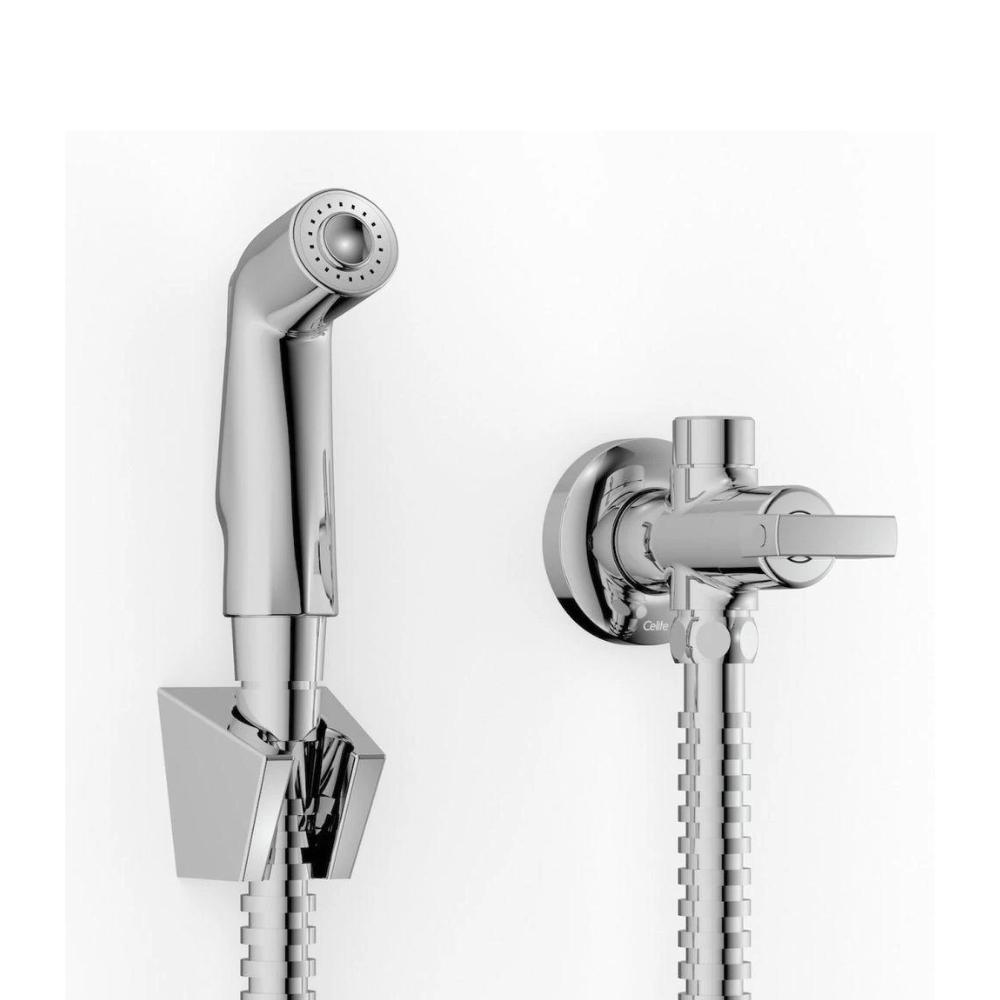 Ducha Higiênica Com Registro E Derivação Flow Celite Cromado - 3