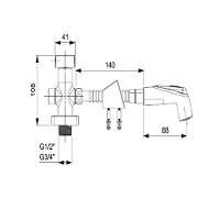 Ducha Higiênica Com Registro E Derivação Flow Celite Cromado - 7
