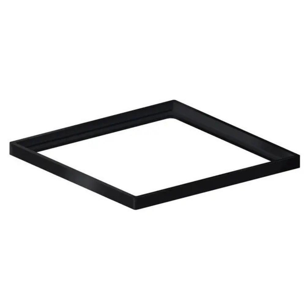 Porta Grelha Elleve Quadrada Black Matte Linear Acessórios 15x15cm - 1
