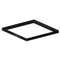Porta Grelha Elleve Quadrada Black Matte Linear Acessórios 15x15cm - 1