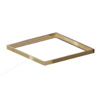 Porta Grelha Elleve Quadrada Gold Linear Acessórios 10x10cm - 1