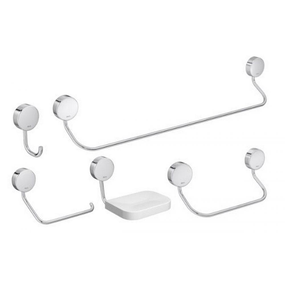 Kit De Acessórios Para Banheiro Com 5 Peças Net Cromado Deca - 1