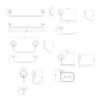 Kit De Acessórios Para Banheiro Com 5 Peças Net Cromado Deca - 5