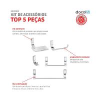 Kit De Acessórios Com 5 Peças Top Cromado Docol