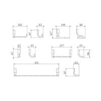 Kit De Acessórios Com 5 Peças Top Cromado Docol - 5