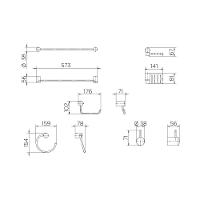 Kit De Acessórios Com 5 Peças Single Cromado Docol - 5