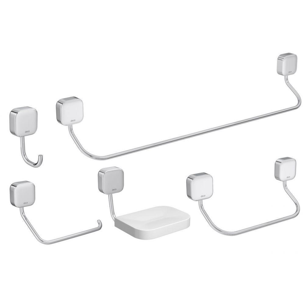 Kit De Acessórios Com 5 Peças Pix 2000 Cromado Deca - 1