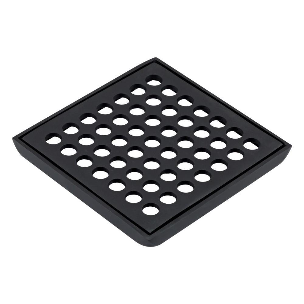 Grelha Quadrada Sem Fecho Com Caixilho 1918 BK Preto Fosco Fani 9,2cm - 4