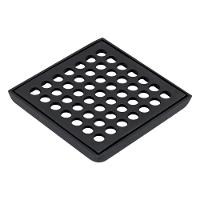 Grelha Quadrada Sem Fecho Com Caixilho 1918 BK Preto Fosco Fani 9,2cm