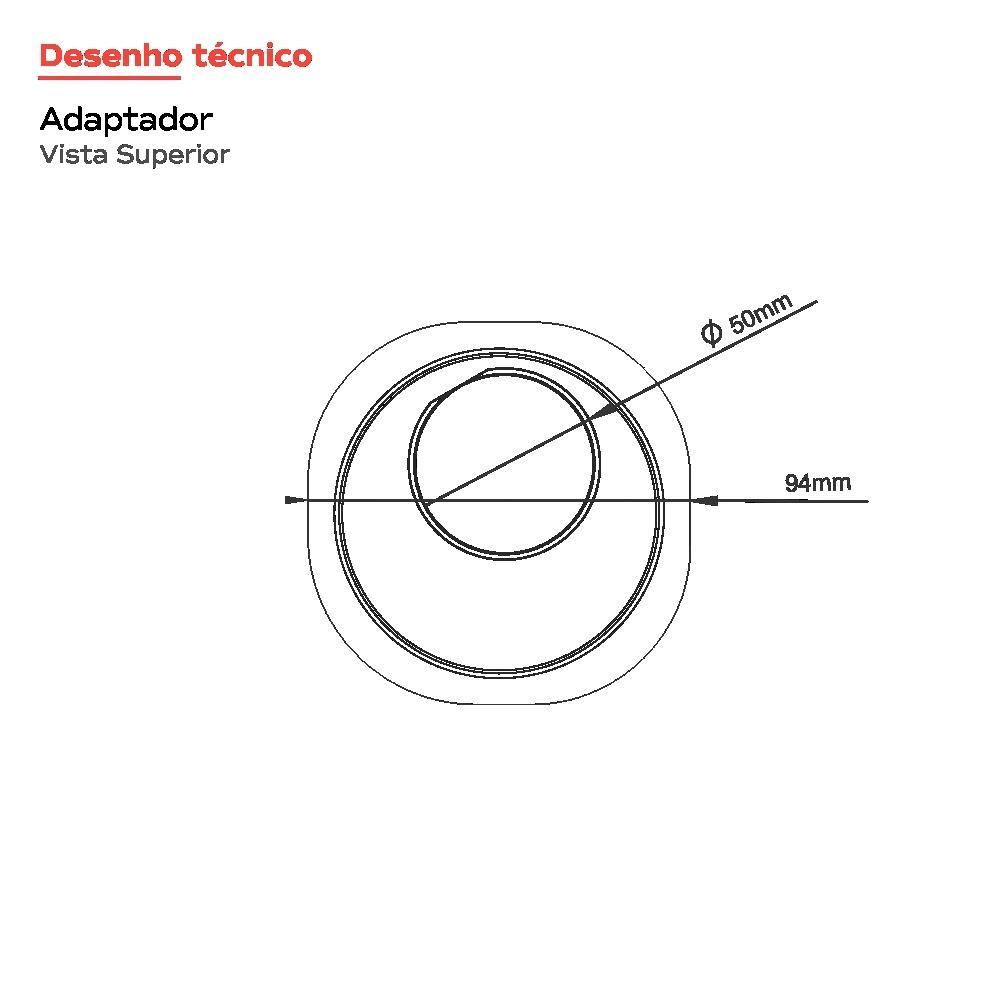 Grelha Quadrada Elleve Rose Gold 10X10cm Linear Acessórios - 4